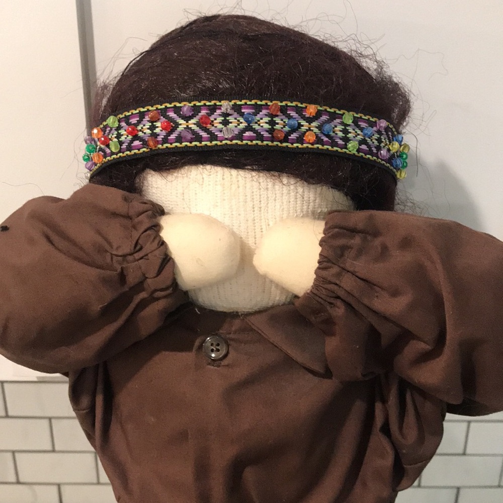 Vintage Time Out Doll Native American Girl 26 Inches 1980s Hide and Seek Indian - Picture 3 of 8